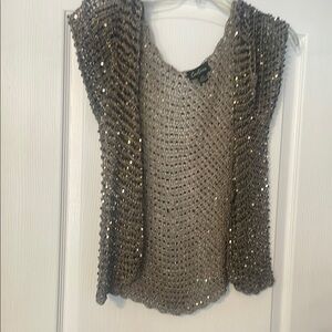 Cartise Metallic Knit Vest